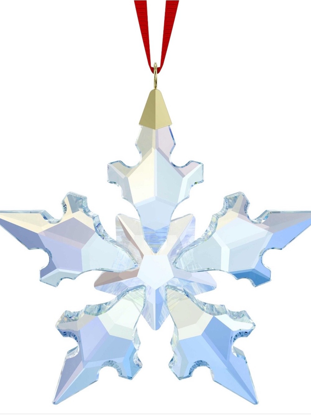 NIB Swarovski Exquisite 2026 Snowflake AB Star 2.6” Crystal Ornament #5764754